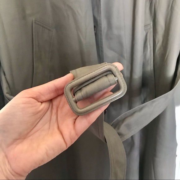 Men’s Taupe Belted Trench Coat in size 46 - Picture 4 of 8